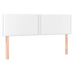 vidaXL Sommier à lattes de lit avec matelas et LED Blanc 140x190 cm