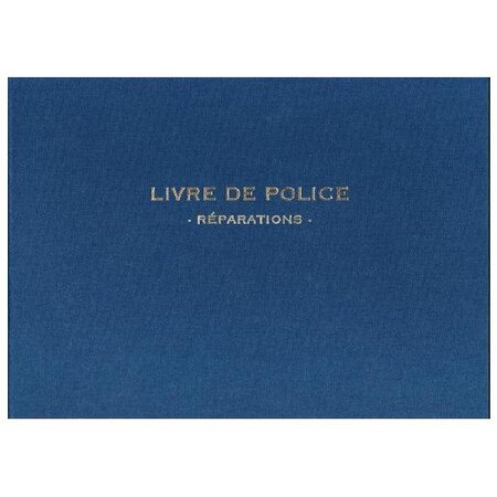Livre de Police METAUX PRECIEUX - Réparations PIQ.210X297 Noire ELVE