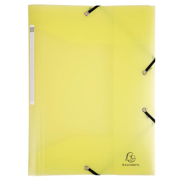 Chemise À Élastiques 3 Rabats Polypropylène Chromaline Pastel - A4 - Jaune - Exacompta