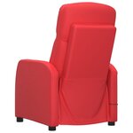 vidaXL Fauteuil de massage Rouge Similicuir