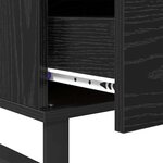 vidaXL Table basse Chêne noir 90 x 50 x 36 5 cm Bois d'ingénierie