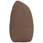 vidaXL Coussin de Dos Marron 200 x 24 x 50 cm tissu