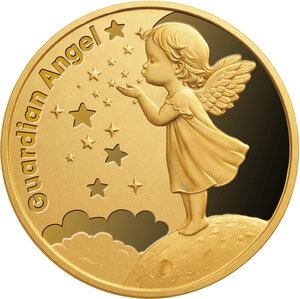 Monnaie GUARDIAN ANGEL 2.3 g Or 2000 Francs Cameroon 2026 (PRÉCOMMANDE)