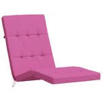 vidaXL Coussins de chaise longue lot de 2 rose tissu oxford