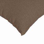 vidaXL Coussins de canapé 2 Pièces Marron 45 x 45 cm tissu