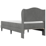 vidaXL Cadre de lit avec tête de lit Gris foncé 80 x 200 cm Velours