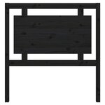 vidaXL Tête de lit Noir 95 5x4x100 cm Bois massif de pin