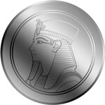 Pièce de monnaie en Platine 25 Dollars g 0.062 (1/500 oz) Millésime 2026 PHARAOH 1/500 (PRÉCOMMANDE)