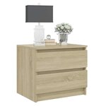 vidaXL Table de chevet chêne sonoma 50x39x43 5 cm bois d'ingénierie