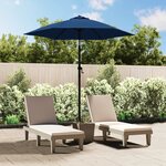 vidaXL Parasol Bleu 200x224 cm Aluminium