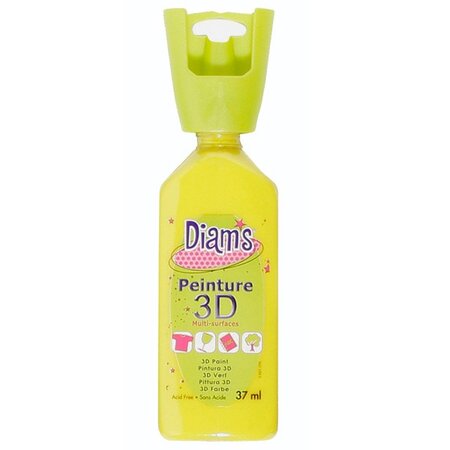 Peinture Diam's 3D 37 ml Brillant Jaune