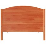 vidaXL Cadre de lit sans matelas cire marron 90x190 cm bois pin massif