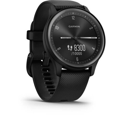 GARMIN Vivomove Sport - Montre de sport connectée a aiguilles et écran tactile - Noir Slate