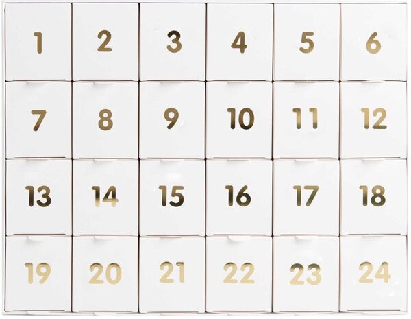 Calendrier de l Avent en carton a remplir