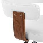 vidaXL Chaises pivotantes à manger lot de 6 bois courbé et similicuir
