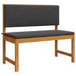 vidaXL Ensemble de banc de jardin 5 Pièces Marron Bois d'acacia massif