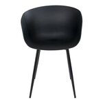 2 Fauteuils de jardin noir RODA