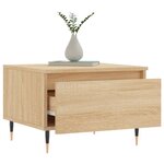 vidaXL Tables basses 2 Pièces chêne sonoma 50x46x35 cm bois d'ingénierie