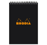 bloc reliure intégrale classic noir 14 8x21cm 5x5 80 feuilles microperforées 80g RHODIA