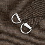 vidaXL Voile d'ombrage 160 g/m² Marron 5x5x6 m PEHD