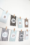 Sachet en papier pour cadeaux de l'avent 24 pièces