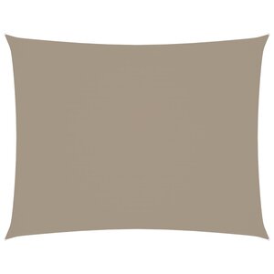 vidaXL Voile de parasol tissu oxford rectangulaire 2 5x3 5 m taupe