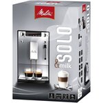 Melitta caffeo solo&milk e 953-102 avec broyeur intégré argent