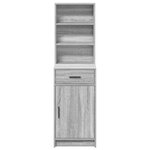 vidaXL Highboard Gris Sonoma 40x41x135 cm Bois d'Ingénierie
