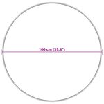 vidaXL Tapis en Fourrure Synthétique de Lapin Olite Noir Ø 100 cm