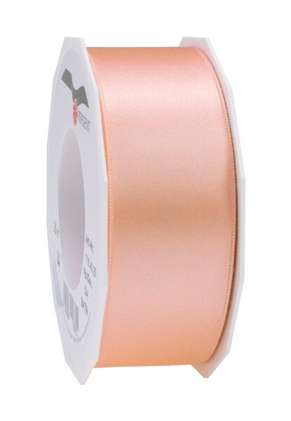 Satin double face 25-m-rouleau 40 mm abricot