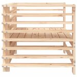 vidaXL Chaises de jardin 2 Pièces bois massif de pin