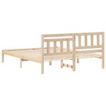 vidaXL Cadre de lit Marron 160 x 200 cm Bois massif en pin