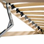 vidaXL Sommier à lattes Marron 80 x 190 cm Bois de hêtre massif