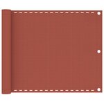 vidaXL Écran de balcon Terre cuite 75x300 cm PEHD