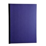 Paquet De 100 Couvertures Grain Toilé Pour Reliure A4 - Bleu Foncé - Exacompta