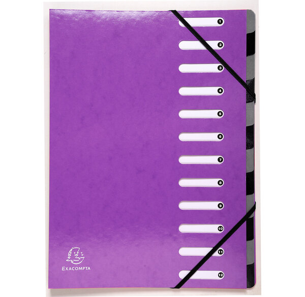 Trieur Harmonika 12CP Iderama violet x 6 EXACOMPTA