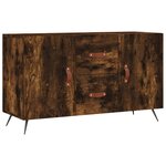 vidaXL Buffet chêne fumé 100x36x60 cm bois d'ingénierie