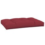vidaXL Coussin de palette rouge bordeaux 120x80x12 cm tissu