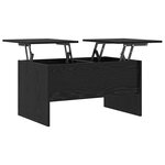 vidaXL Table basse Chêne noir 102 x 50 5 x 46 5 cm Bois d'ingénierie