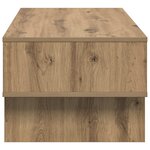 vidaXL Table basse Chêne artisanal 100 x 46 x 35 cm Bois d'ingénierie
