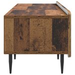 vidaXL Meuble TV Bois ancien 147 x 34 5 x 32 cm Bois d'ingénierie