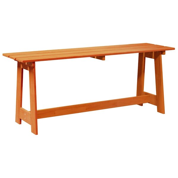 vidaXL Banc extérieur Marron 119 x 35 x 47 cm Bois de pin massif