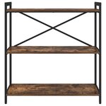 vidaXL Étagère Chêne fumé 80 x 30 x 85 cm Bois d'ingénierie
