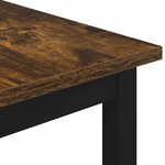 vidaXL Table basse Chêne Fumé 60 x 50 x 36 cm Bois d'ingénierie