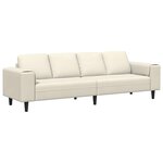 vidaXL Canapé de salon Crème 250 x 77 x 76 cm