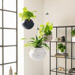 Lechuza jardinière suspendue bola color 23 all-in-one blanc