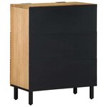 vidaXL Buffets 2 Pièces marron 60x33x75 cm bois massif de manguier