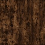 vidaXL Table basse Chêne fumé 100x45x45 cm Bois d'ingénierie et fer