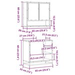 vidaXL Ensemble de meubles de salle de bain 2 Pièces Chêne marron