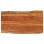 vidaXL Dessus de table 110x60x3 8cm rectangulaire bois massif d'acacia